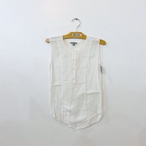 James Perse - Sleeveless White Blouse - 0 / XS
